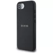GUESS iPhone 16e MagSafe GUHMPSE4PGHSMMK (PU Grained tok, Gold Ring) tok, fekete