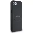 GUESS iPhone 16e MagSafe GUHMPSE4PGHSMMK (PU Grained tok, Gold Ring) tok, fekete