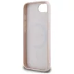 GUESS iPhone 16e MagSafe GUHMPSE4PGHSMMP (PU Grained tok, Gold Ring) tok, rózsaszín