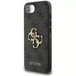 GUESS iPhone 16e GUHCPSE44GMGGR (4G PU Big Logo) tok, fekete