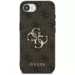 GUESS iPhone 16e GUHCPSE44GMGGR (4G PU Big Logo) tok, fekete