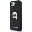Karl Lagerfeld Monogram Karl Head Pin iPhone 16e tok, fekete