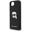 Karl Lagerfeld Monogram Karl Head Pin iPhone 16e tok, fekete