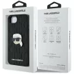 Karl Lagerfeld Monogram Karl Head Pin iPhone 16e tok, fekete