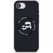KARL LAGERFELD iPhone 16e MagSafe KLHMPSE4SKCHTCK (Silicone Double Heads) tok, fekete