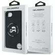 KARL LAGERFELD iPhone 16e MagSafe KLHMPSE4SKCHTCK (Silicone Double Heads) tok, fekete