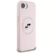 KARL LAGERFELD iPhone 16e MagSafe KLHMPSE4SKCHTCP (Silicone Double Heads) tok, rózsaszín