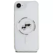 Karl Lagerfeld IML Metal Karl & Choupette Heads MagSafe iPhone 16e tok, fehér
