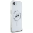 Karl Lagerfeld IML Metal Karl & Choupette Heads MagSafe iPhone 16e tok, fehér
