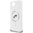 Karl Lagerfeld IML Metal Karl & Choupette Heads MagSafe iPhone 16e tok, fehér
