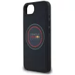 Red Bull Meshed Logo tok, piros Ring MagSafe iPhone 16e tok, sötétkék