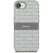 DKNY Repeat Texture Pattern    Tonal Stripe iPhone 16e tok, bézs