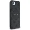 GUESS iPhone 16e MagSafe GUHMPSE4P4PGRSGK (PU 4G Circle W/ Classic Logo) tok, fekete