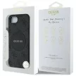 GUESS iPhone 16e MagSafe GUHMPSE4P4PGRSGK (PU 4G Circle W/ Classic Logo) tok, fekete