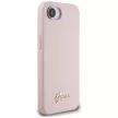 GUESS iPhone 16e GUHMPSE4SMBSLP (Silicone Script Metal Logo MagSafe) tok, rózsaszín