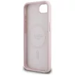 GUESS iPhone 16e GUHMPSE4SMBSLP (Silicone Script Metal Logo MagSafe) tok, rózsaszín
