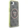 Guess IML Metal Glitter 4G Circle Triangle MagSafe iPhone 16e tok, barna