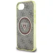 Guess IML Metal Glitter 4G Circle Triangle MagSafe iPhone 16e tok, barna