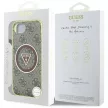 Guess IML Metal Glitter 4G Circle Triangle MagSafe iPhone 16e tok, barna