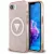 Guess IML Metal Glitter 4G Circle Triangle MagSafe iPhone 16e tok, rózsaszín