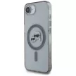 Karl Lagerfeld IML Metal Karl & Choupette Heads MagSafe iPhone 16e tok, fekete