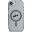 Karl Lagerfeld IML Metal Karl & Choupette Heads MagSafe iPhone 16e tok, fekete