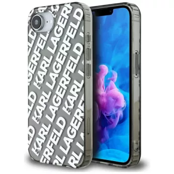 Karl Lagerfeld IML Repeat Logo iPhone 16e tok, ezüst