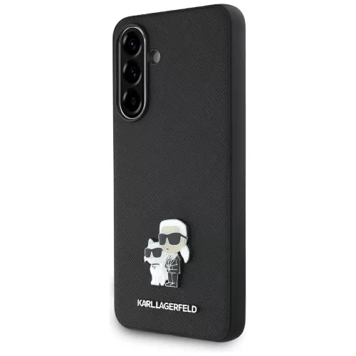 Karl Lagerfeld Saffiano w/ K&C Metal Logo Samsung Galaxy A36 tok, fekete