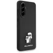 Karl Lagerfeld Saffiano w/ K&C Metal Logo Samsung Galaxy A36 tok, fekete