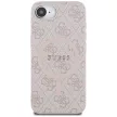 Guess HC MagSafe PU 4G Ring Classic Logo Case iPhone 16e tok, rózsaszín