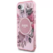 Guess IML Flowers MagSafe iPhone 16e tok, rózsaszín