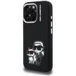 Karl Lagerfeld Silicone Karl&Choupette Sketch MagSafe iPhone 16 Pro Max tok, fekete