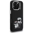 Karl Lagerfeld Silicone Karl&Choupette Sketch MagSafe iPhone 16 Pro Max tok, fekete