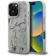 Karl Lagerfeld Grained Pattern & Logo MagSafe iPhone 16 Pro Max tok, szürke
