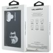 Karl Lagerfeld IML Aquarelle Choupette & Logo iPhone 16 tok, fekete