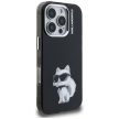 Karl Lagerfeld IML Aquarelle Choupette & Logo iPhone 16 Pro tok, fekete