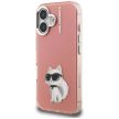 Karl Lagerfeld IML Aquarelle Choupette & Logo iPhone 16 tok, rózsaszín