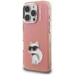 Karl Lagerfeld IML Aquarelle Choupette & Logo iPhone 16 Pro tok, rózsaszín
