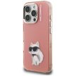 Karl Lagerfeld IML Aquarelle Choupette & Logo iPhone 16 Pro Max tok, rózsaszín