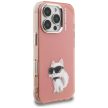 Karl Lagerfeld IML Aquarelle Choupette & Logo iPhone 16 Pro Max tok, rózsaszín