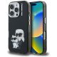 Karl Lagerfeld IML Aquarelle Karl & Choupette & Logo iPhone 16 Pro Case tok, fekete