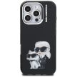 Karl Lagerfeld IML Aquarelle Karl & Choupette & Logo iPhone 16 Pro Case tok, fekete
