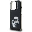 Karl Lagerfeld IML Aquarelle Karl & Choupette & Logo iPhone 16 Pro Case tok, fekete