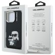 Karl Lagerfeld IML Aquarelle Karl & Choupette & Logo iPhone 16 Pro Case tok, fekete