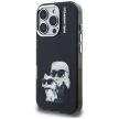 Karl Lagerfeld IML Aquarelle Karl & Choupette & Logo Case iPhone 16 Pro Max tok, fekete