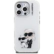 Karl Lagerfeld IML Aquarelle Karl & Choupette & Logo Case iPhone 16 Pro Max tok, fehér