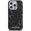 Karl Lagerfeld IML Leopard Pattern MagSafe Case iPhone 16 Pro tok, fekete