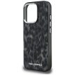 Karl Lagerfeld IML Leopard Pattern MagSafe Case iPhone 16 Pro tok, fekete