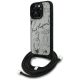 KARL LAGERFELD case IPHONE 16 PRO KLHCP16LPGGRMPCG MagSafe (CRSSBY Grained PU W/ Pattern & Logo) tok, szürke