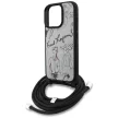 KARL LAGERFELD case IPHONE 16 PRO MAX KLHCP16XPGGRMPCG MagSafe (CRSSBY Grained PU W/ Pattern & Logo) tok, szürke